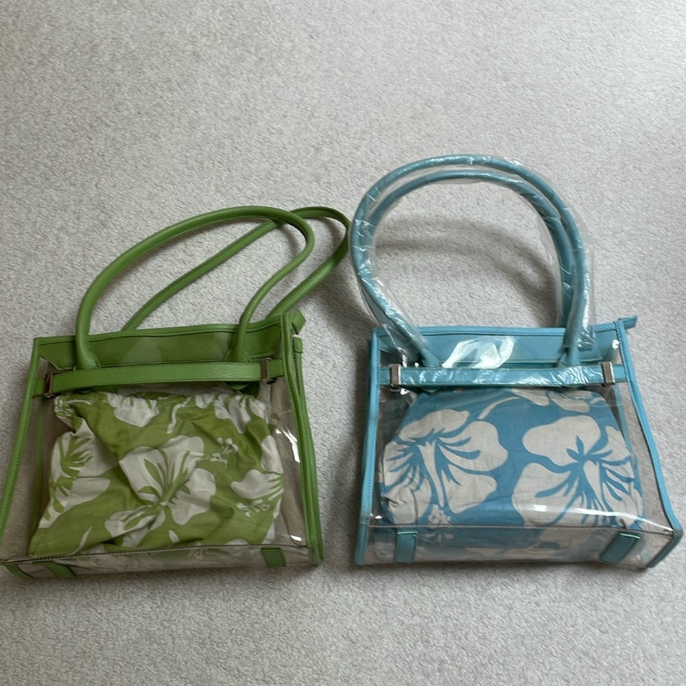 Fantastic blue or green spring and summer bags